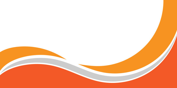 abstract creative minimalist orange curve shapes design for business card, poster, background. - Powered by Adobe