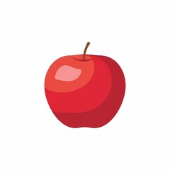 Obraz premium red apple on white background