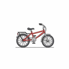 Fototapeta premium bicycle isolated on white background