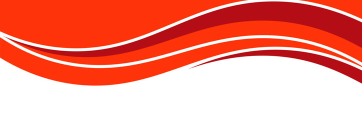 Vector red line background curve element with white space for text and message design, overlapping layers, vector