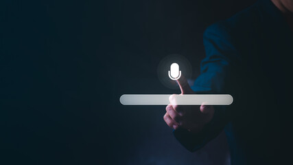 Information Technology: The concept of voice recording and voice search driven by digital technology, with summary information for decision making, use of search bar function, big data, automation.
