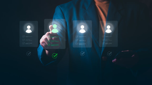 Digital HR Management, Pre-qualified and unqualified applicant data for team development analysis, data-driven HR and workforce planning concepts, and recruitment.