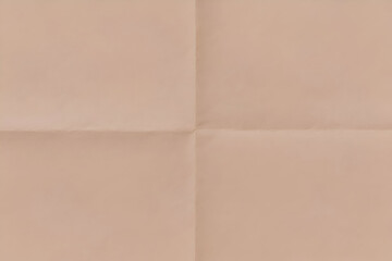 Fototapeta premium ​Simple Folded Pale Brown Paper Texture Background