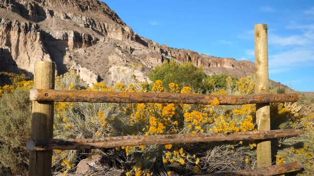 Dramatic mountain landscape at Kershaw-Ryan State Park in Lincoln County near Caliente, Nevada