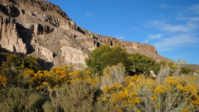 Dramatic mountain landscape at Kershaw-Ryan State Park in Lincoln County near Caliente, Nevada
