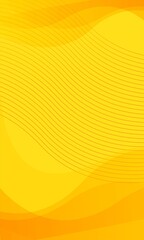 Yellow background Abstract geometric wave icon vector wallpaper minimalist design