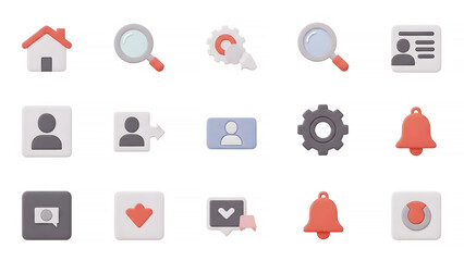 Web application icons set for user interface design icon set collection