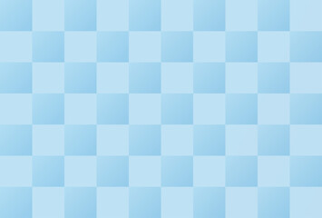 市松模様柄の背景素材 水色 ハガキサイズ ベクター