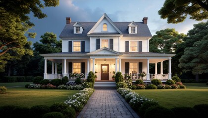 Modern and luxurious house with garage