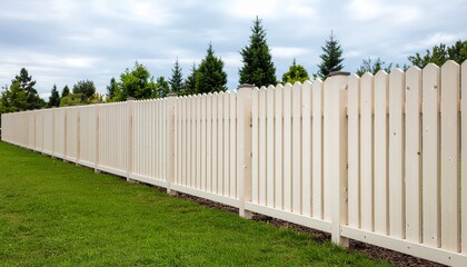 Modern wooden fence