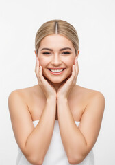 Portrait of a young woman with perfect skin