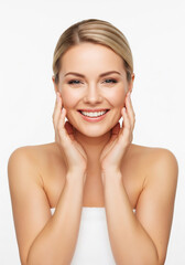 a stunning woman with a beautiful smile