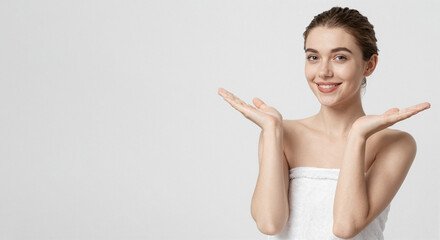 Natural Beauty of a Young Woman with Blonde Hair