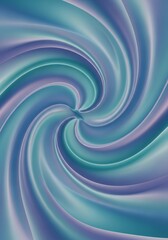 Obraz premium Ethereal spiral vortex with calming blue and violet color palette