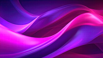 Flowing, vibrant ribbons of color, a dynamic composition of deep purples and radiant pinks