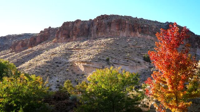 Dramatic mountain landscape at Kershaw-Ryan State Park in Lincoln County near Caliente, Nevada