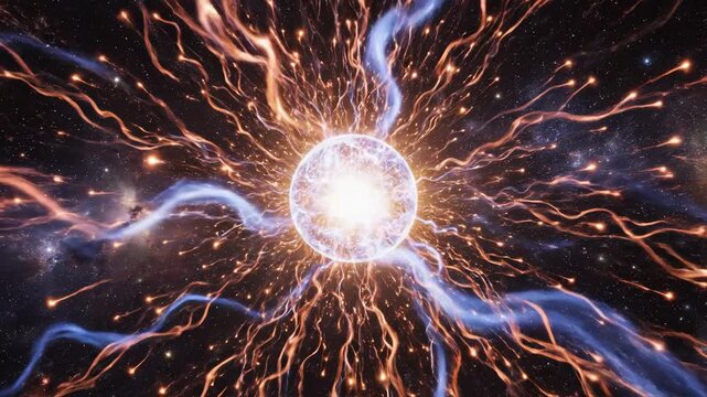 Cosmic Energy Core - A Visual Exploration of Interstellar Power.
