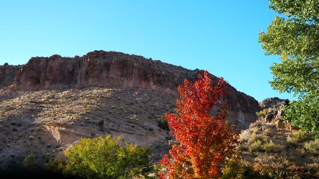 Dramatic mountain landscape at Kershaw-Ryan State Park in Lincoln County near Caliente, Nevada