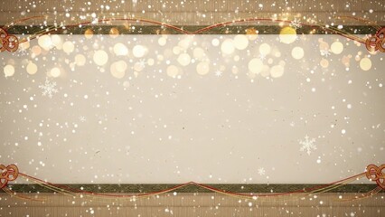 Cozy Winter Holiday Sale Background with Warm Glowing Light