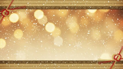 Cozy Winter Holiday Sale Background with Warm Glowing Light