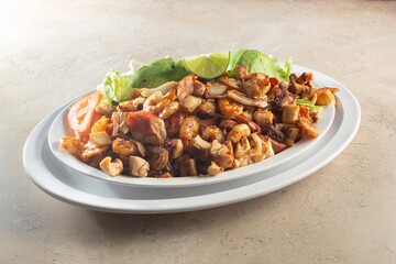 A view of a botana mariscos.