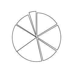 Simple Pie Chart with Seven Segments