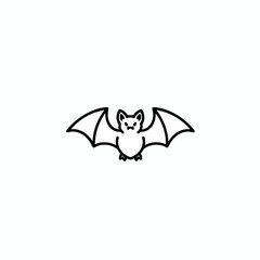 Simple Cartoon Bat Icon