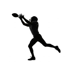 American footbal player silhouette vector