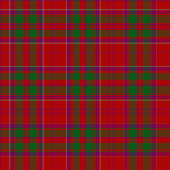 Green, Red, Purple Tartan Weave Pattern - Tile