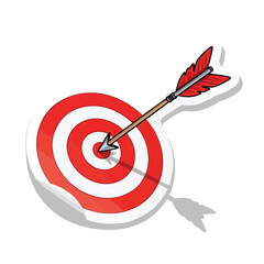 Arrow Hits Target Center