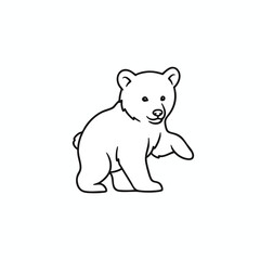 Adorable Cartoon Bear Illustration