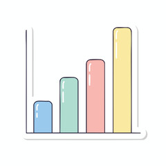 Colorful Bar Graph Illustration
