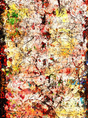 Colorful Grunge Abstract Texture with Layered Paint Splashes_251124_07