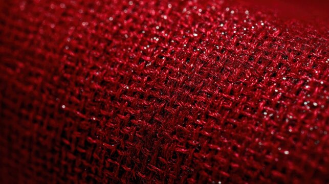 Abstract macro view of numerous tiny red objects creating a textured glittering surface