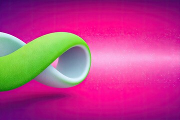 Infinity Loop Abstract on Pink Background