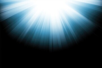 Obraz premium blue light rays and sun beams with glowing flare effects on dark isolated background for dynamic design