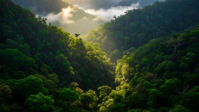 Stunning and immersive image of untouched natural beauty, ideal for promoting sustainable travel, ecotourism, and conservation efforts. High visual impact for website hero images.