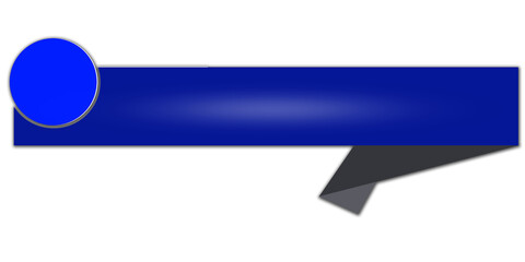 Obraz premium Blue Tech Lower Third Subtitle Banner