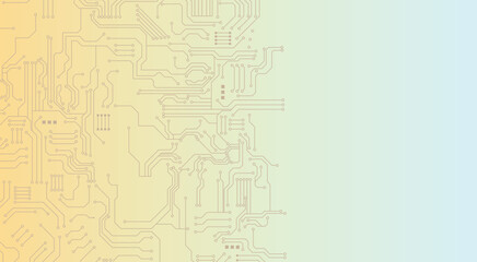Obraz premium Abstract digital technology hi-tech futuristic background, cyber information communication, innovation future tech data, big data lines dots, circuit vector