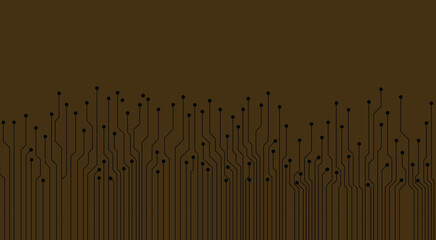 Abstract background with technology circuit board texture. Artificial intelligence electronic board. Communication and engineering concept. Vector illustration