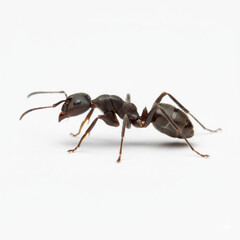 Ant with a white background