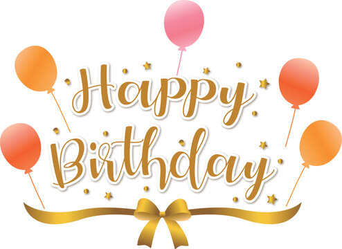 Balloons and Happy Birthday