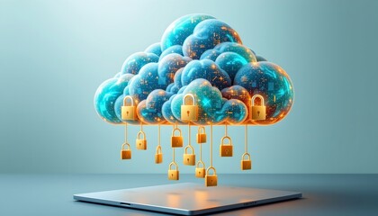 Holographic Cloud Protecting Digital Data