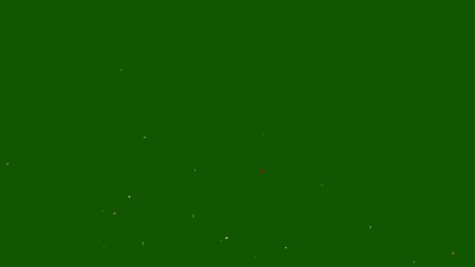 Confetti party explosion animation on green screen. Golden color confetti explosion falling on birthday party celebration. congratulations, celebration animation. - Powered by Adobe
