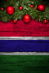 Vertical banner Christmas greeting from gambia