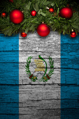 Vertical banner Christmas greeting from guatemala
