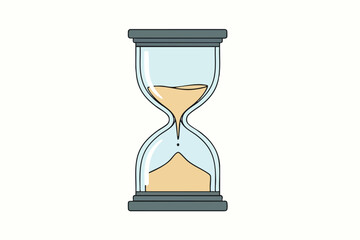Hourglass with Flowing Sand