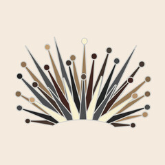 Assorted Makeup Brushes on Light Background