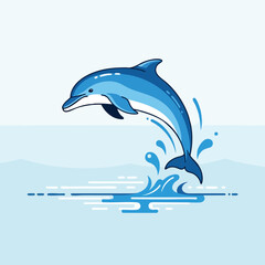 Dolphin Jumping Out of Water