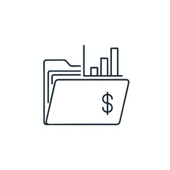 Financial Documents with Dollar Sign and Graphs